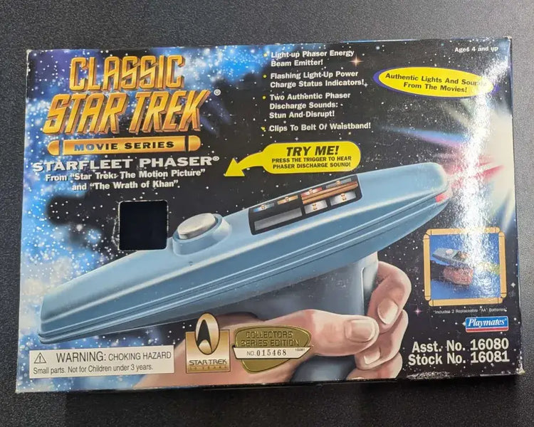 1996 Playmates Classic Star Trek Movie series Starfleet Phaser (Used) - Collectibles