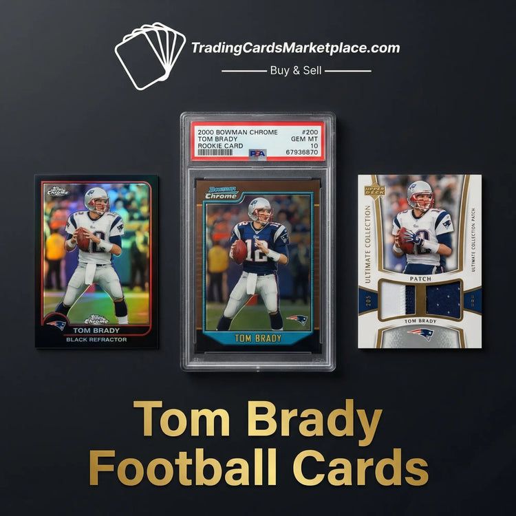 A 2000 bowman chrome tom brady rookie card, graded gem mt 10 by psa and encased in a clear protective slab with red grading label.