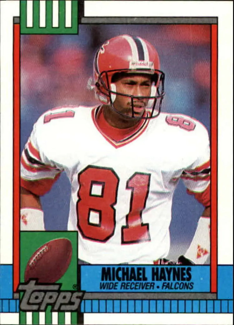 1990 Topps #471 Michael Haynes EX Excellent RC Rookie Atlanta Falcons Football Card - Football Card Single