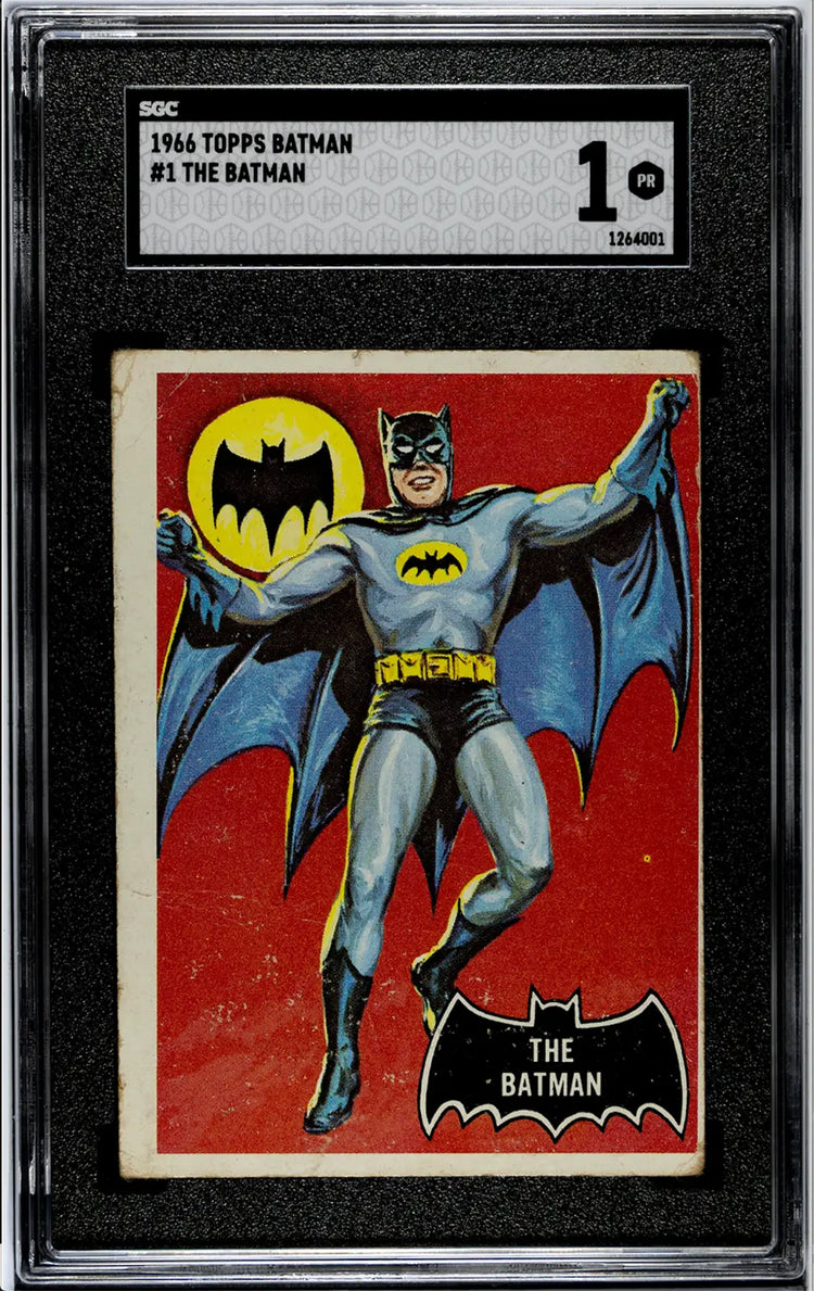 1966 Topps Batman The Batman #1 Black Bat - SGC 1 THE DARK KNIGHT RC!! - DC Card Single