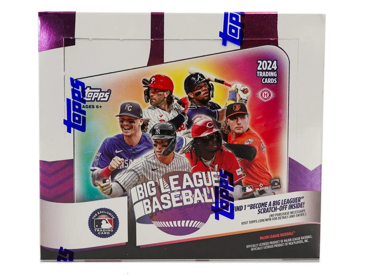 2024 Topps Big League Baseball Hobby Box with Gold Foil and Foilfractor Parallel Cards