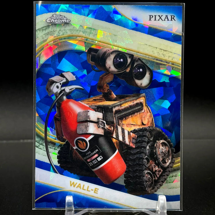 2025 Topps Chrome Disney Pixar #68 WALL-E Sapphire Blue Refractor Holo