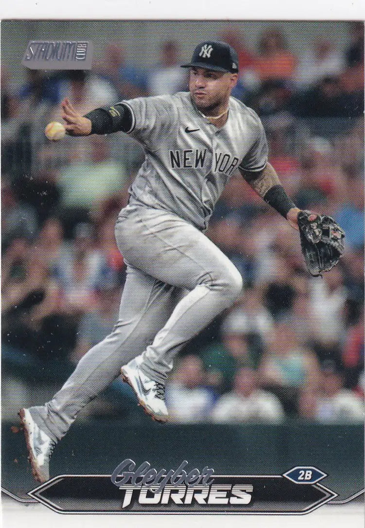 2024 TOPPS STADIUM #161 GLEYBER TORRES- NEW YORK YANKEES - Baseball Card Single