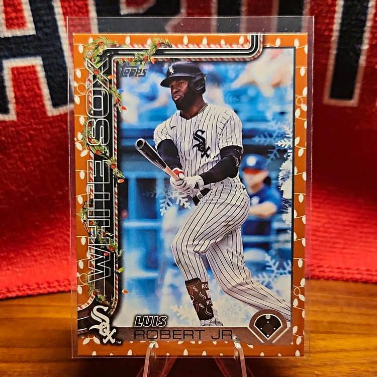 2025 Topps Holiday - Luis Robert #H117 Holiday Variation Back - Baseball Card Single
