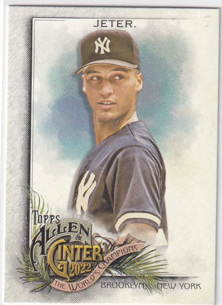 2022 TOPPS ALLEN & GINTER #146 DEREK JETER- NEW YORK YANKEES - Baseball Card Single