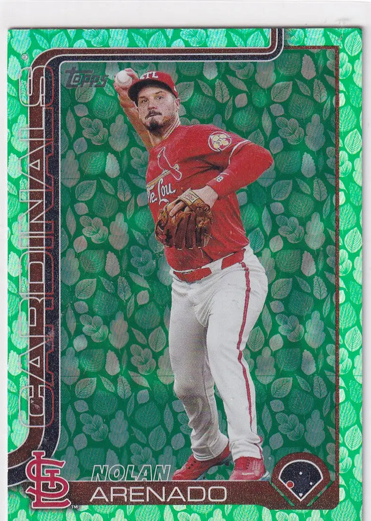 2025 TOPPS SERIES ONE #101 NOLAN ARENADO GREEN LEAVES- ST LOUIS CARDINALS - Baseball Card Single