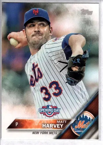 2016 Topps Opening Day #127 Matt Harvey NM-MT Mets ID:1464 ID:1464 - Baseball Card Single