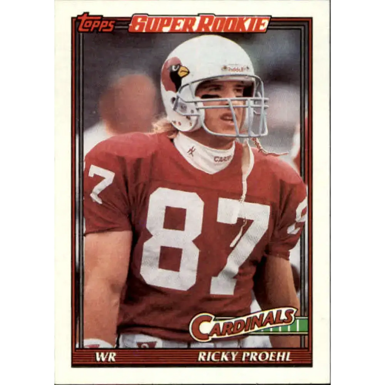 1991 Topps #511 Ricky Proehl NM-MT RC Rookie Phoenix Cardinals Football Card - Football Card Single