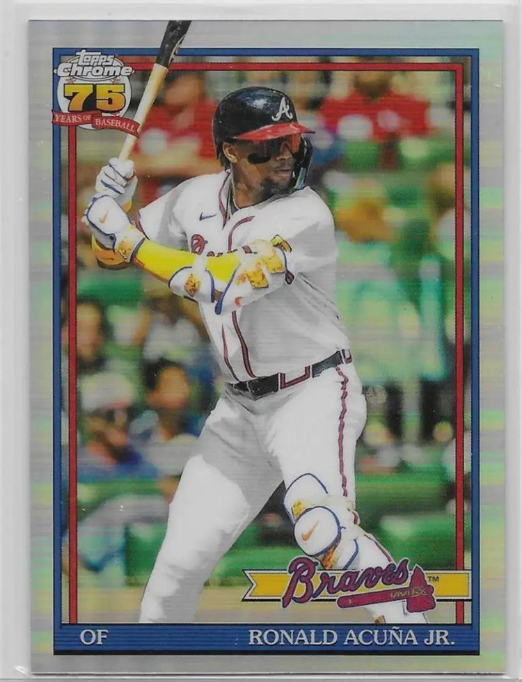 2026 Topps Chrome - Ronald Acuna Jr. 91CB-5 Atlanta Braves (1433) - Baseball Card Single