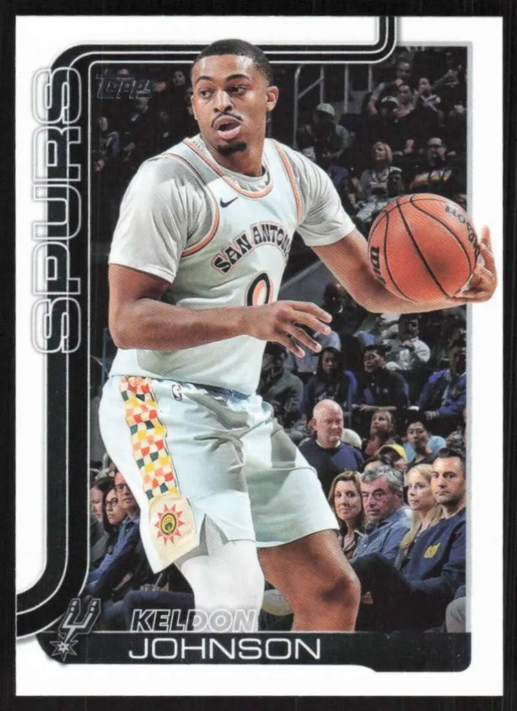 2025-26 Topps #200 Keldon Johnson NM-MT San Antonio Spurs Basketball Card - Basketball Card Single