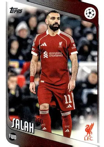 2025-26 Topps UEFA Club Competitions #136 Mohamed Salah NM-MT ID:82296 - Soccer Card Single