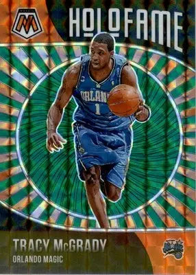 Tracy McGrady - 2020-21 Panini Mosaic - #7 - HoloFame Mosaic Green Basketball - Basketball Card Single