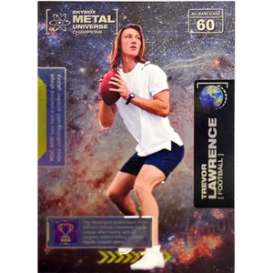 2021 Skybox Metal Universe Champions NM-MT #60 Trevor Lawrence RC Football Card - Football Card Single