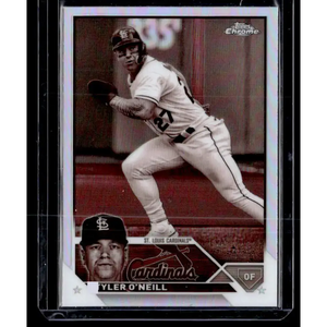 2023 Topps Chrome Refractor Negative #171 Tyler O’Neill NM-MT St. Louis Cardinals Baseball Card - Baseball Card Single