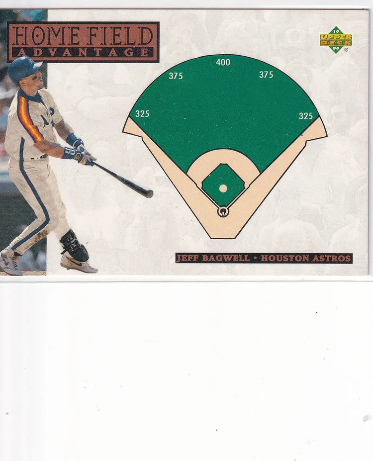 1994 UPPER DECK #272 JEFF BAGWELL HOME FIELD ADVATAGE- HOUSTON ASTROS - Baseball Card Single