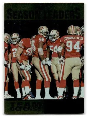 1996 Upper Deck Silver #224 49ers Team Defense - Football Card Single