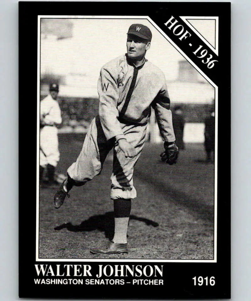 1991 Conlon Collection #9 Walter Johnson EX Excellent Washington Senators Baseball Card - Baseball Card Single