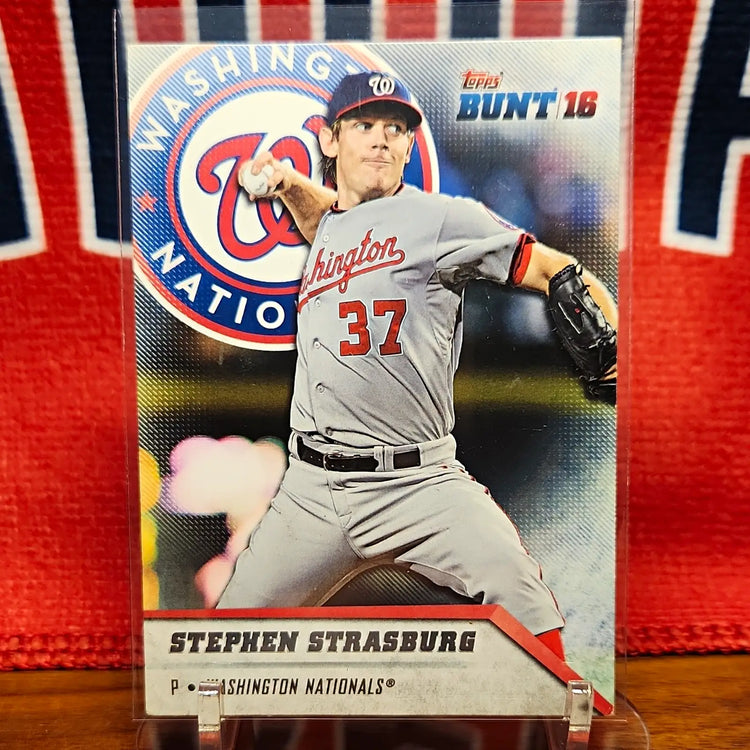 Topps 2016 Bunt Stephen Strasburg #53 Base Set Washington Nationals MLB - Baseball Card Single