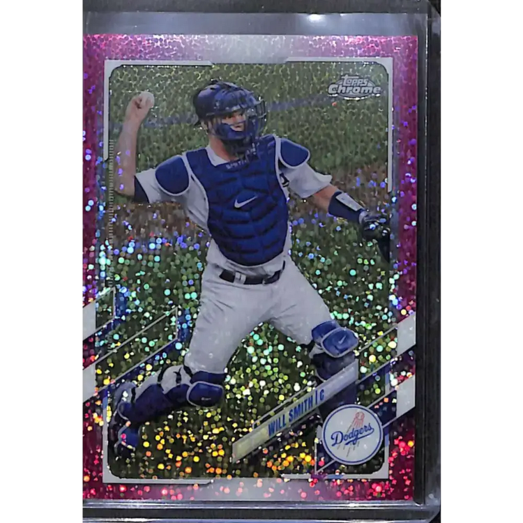 2021 Topps Chrome #30 Will Smith Magenta Speckle Refractor #/350 NM-MT Baseball Card - Baseball Card Single