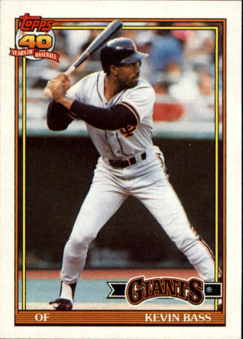 1991 Topps #752 Kevin Bass NM-MT Giants