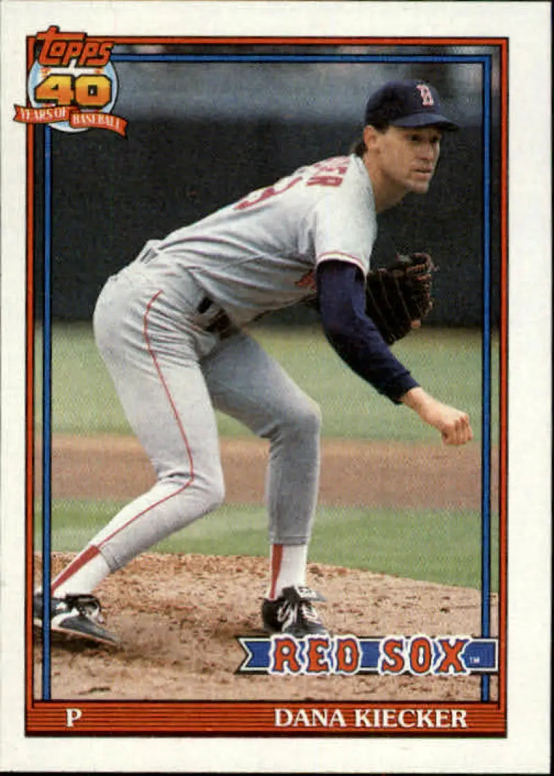 1991 Topps #763 Dana Kiecker NM-MT Red Sox