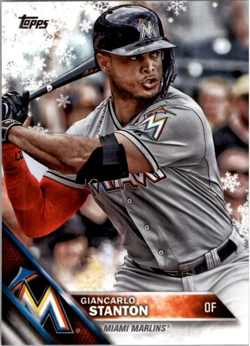 2016 Topps Holiday #HMW64 Giancarlo Stanton NM-MT Marlins