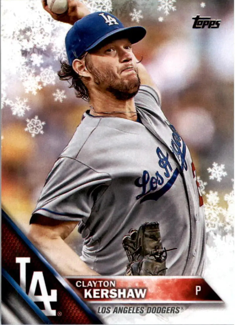 2016 Topps Holiday #HMW74 Clayton Kershaw NM-MT Dodgers