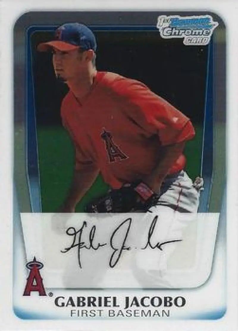 2011 Bowman Chrome Prospects #BCP54 Gabriel Jacobo NM-MT Angels