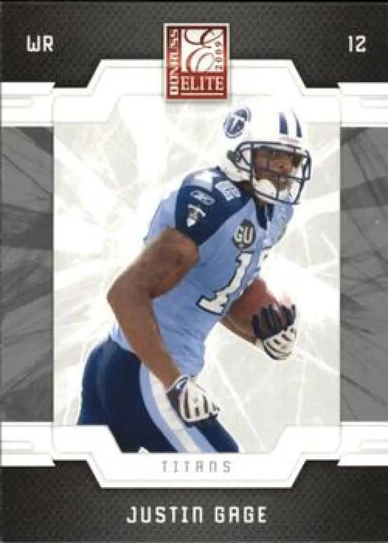 2009 Donruss Elite #95 Justin Gage NM-MT Titans ID:4675