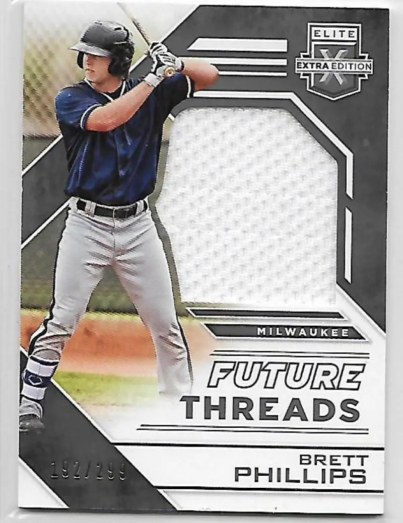 2016 Panini Elite Extra Edition Future Threads Silhouettes #20 Brett Phillips NM