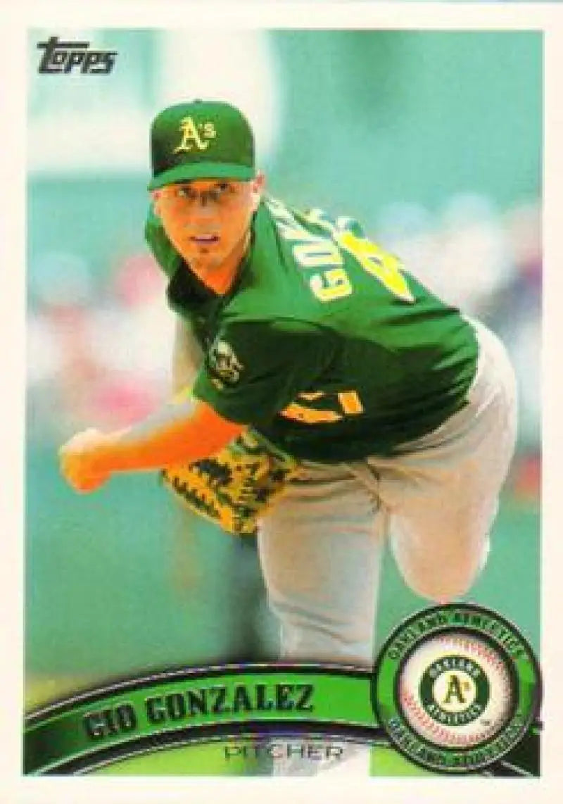 2011 Topps #30 Gio Gonzalez NM-MT Athletics