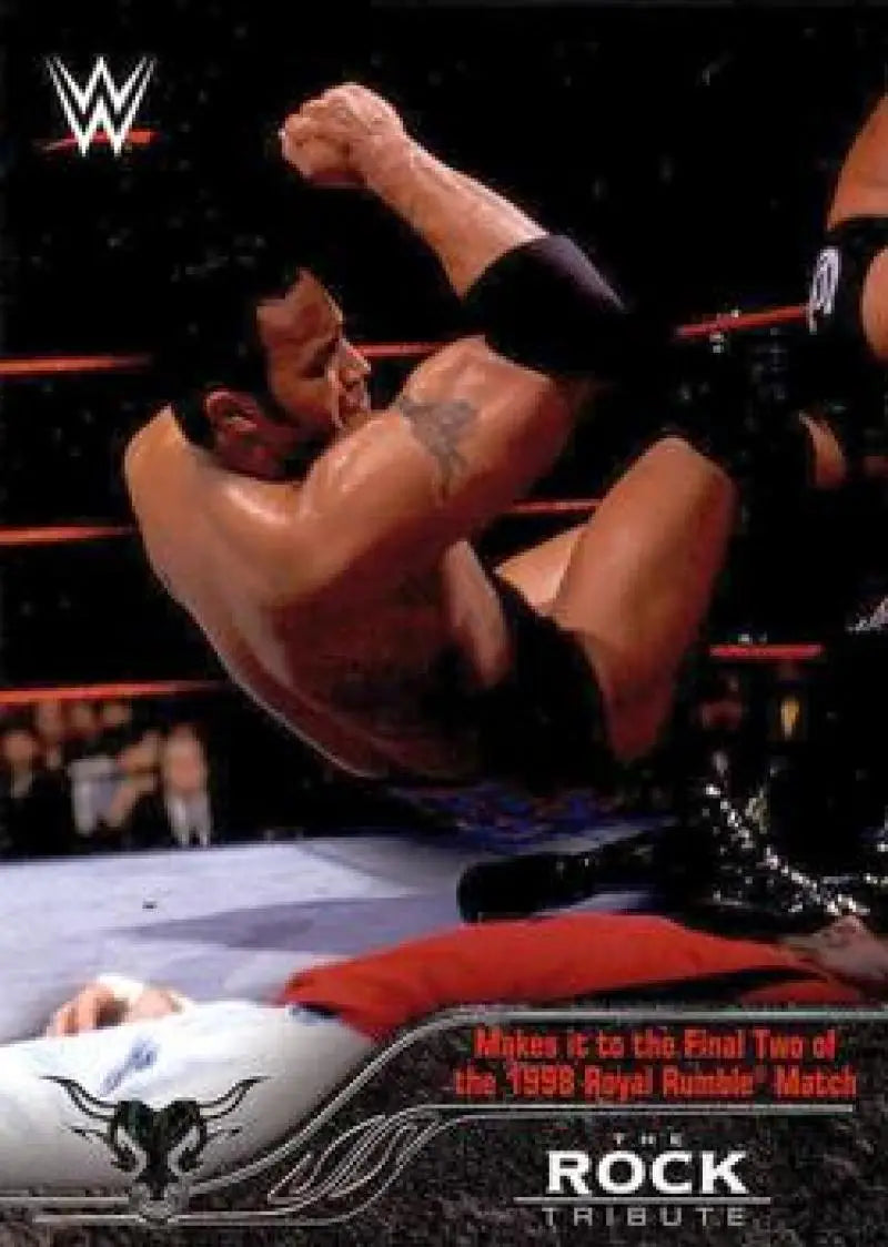 2016 Topps WWE Road to Wrestlemania The Rock Tribute #2 Makes it to the ID:6284