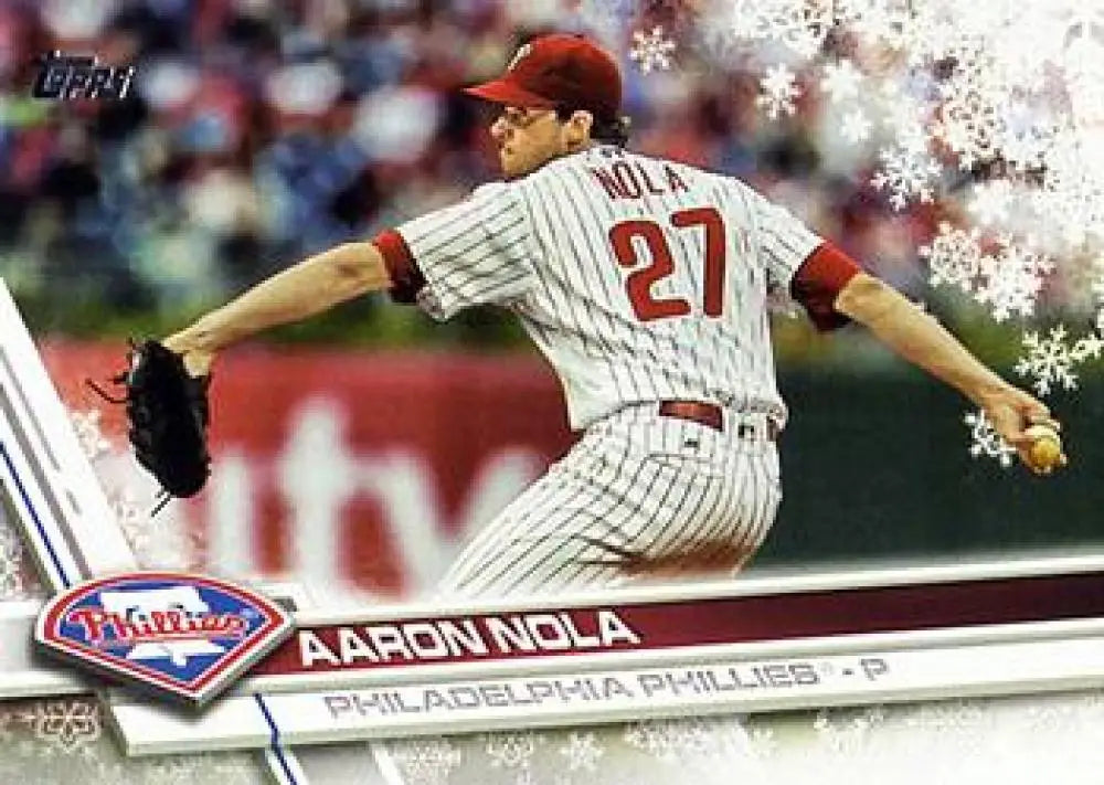 2017 Topps Holiday #HMW128 Aaron Nola NM-MT Phillies