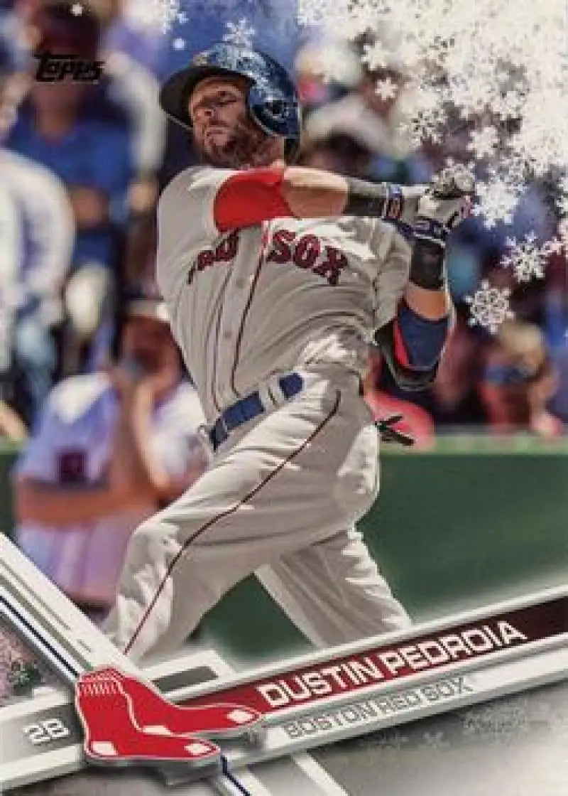 2017 Topps Holiday #HMW133 Dustin Pedroia NM-MT Red Sox ID:6415