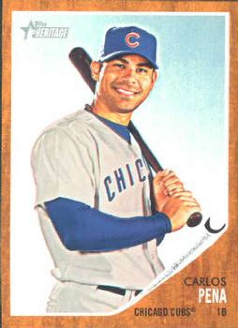 2011 Topps Heritage #14 Carlos Pena NMMT Cubs ID:7416