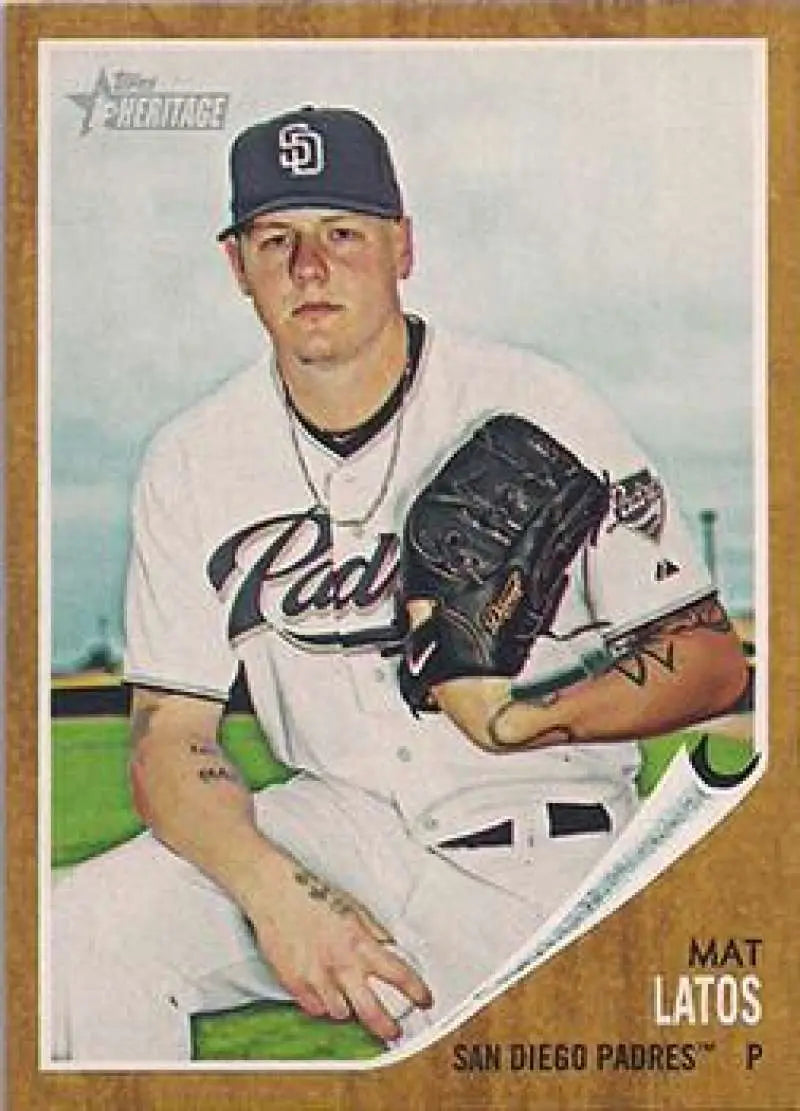 2011 Topps Heritage #179 Mat Latos NMMT Padres ID:7464