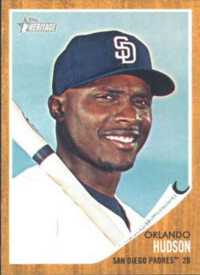2011 Topps Heritage #292 Orlando Hudson NMMT Padres ID:7493