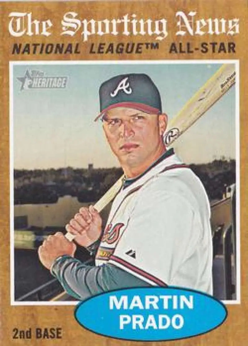 2011 Topps Heritage #391 Martin Prado NMMT Braves AS ID:7521