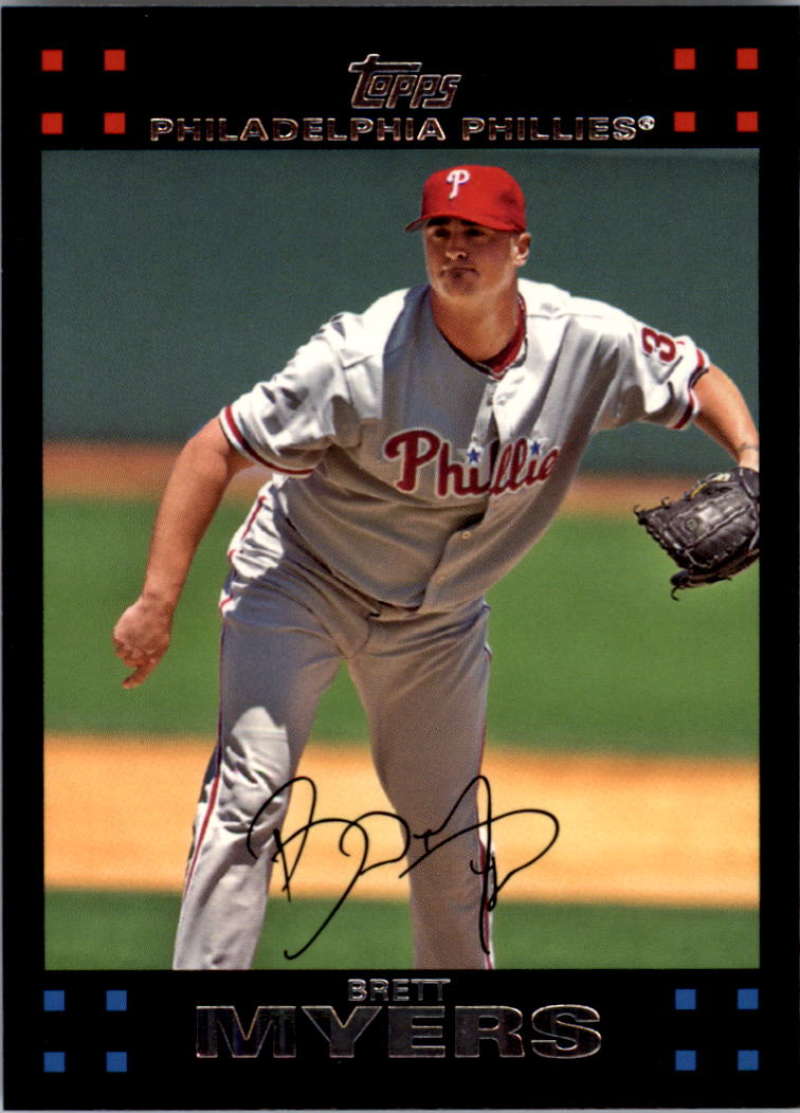 2007 Topps #504 Brett Myers NMMT Phillies ID:9042