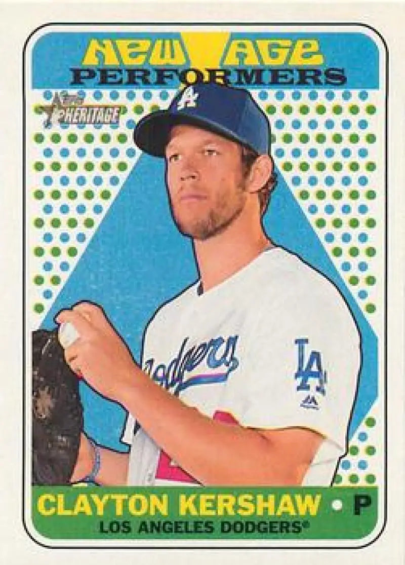 2018 Topps Heritage New Age Performers #NAP-7 Clayton Kershaw NM-MT Dodgers