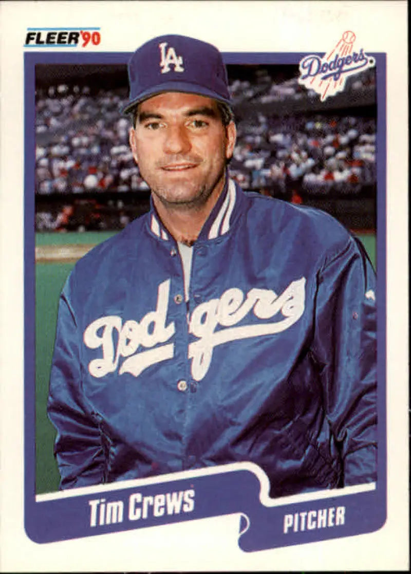 1990 Fleer #390 Tim Crews NM Near Mint Dodgers UER ID:13144