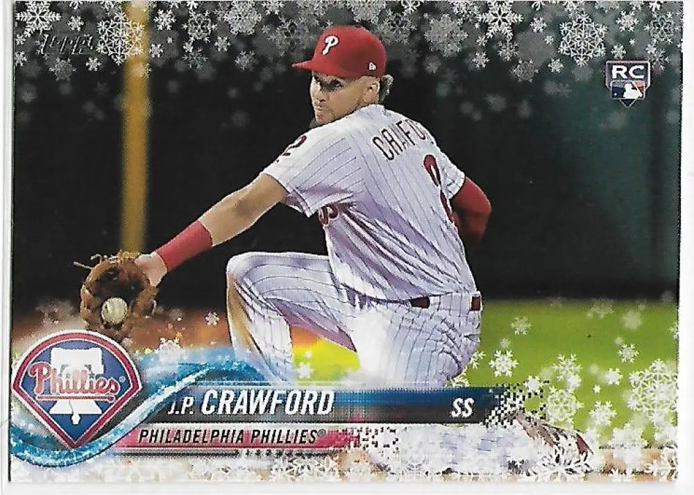 2018 Topps Holiday #HMW175 J.P. Crawford NM-MT RC Rookie Phillies ID:15943
