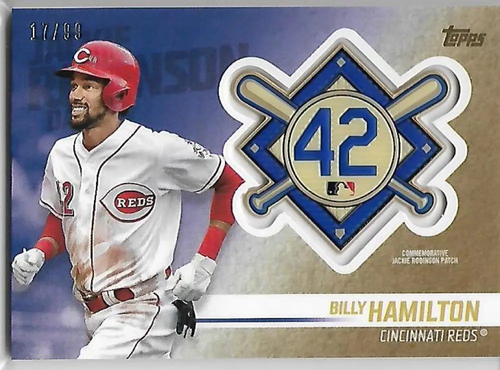 2018 Topps Update Jackie Robinson Day Manufactured Patches Gold #JRP-BA Billy Ha