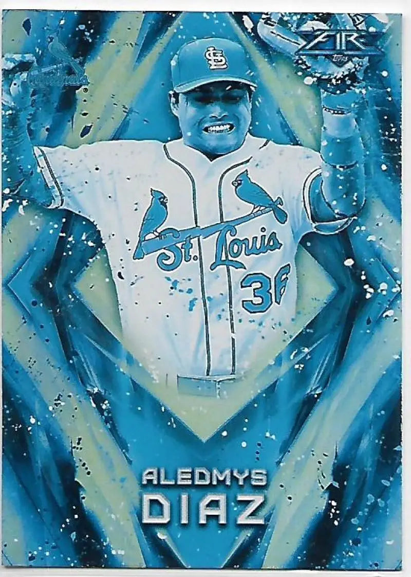 2017 Topps Fire Blue Chip #8 Aledmys Diaz NM-MT Cardinals ID:6529