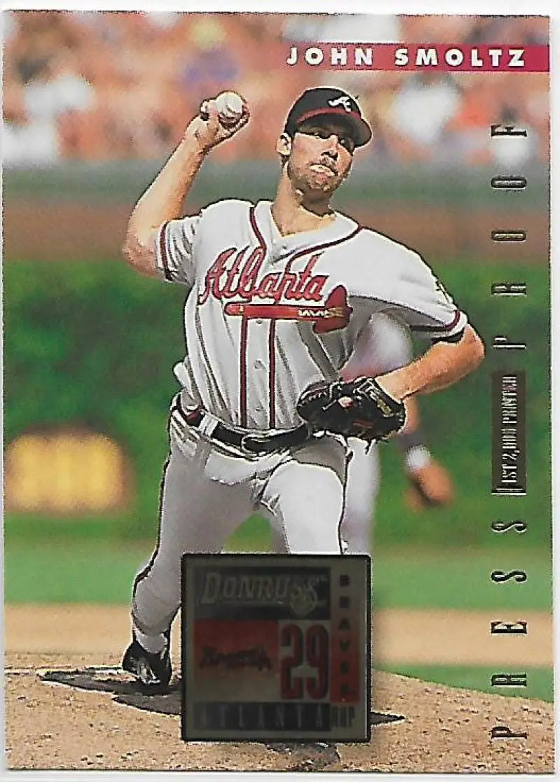1996 Donruss Press Proofs #363 John Smoltz NM-MT Braves