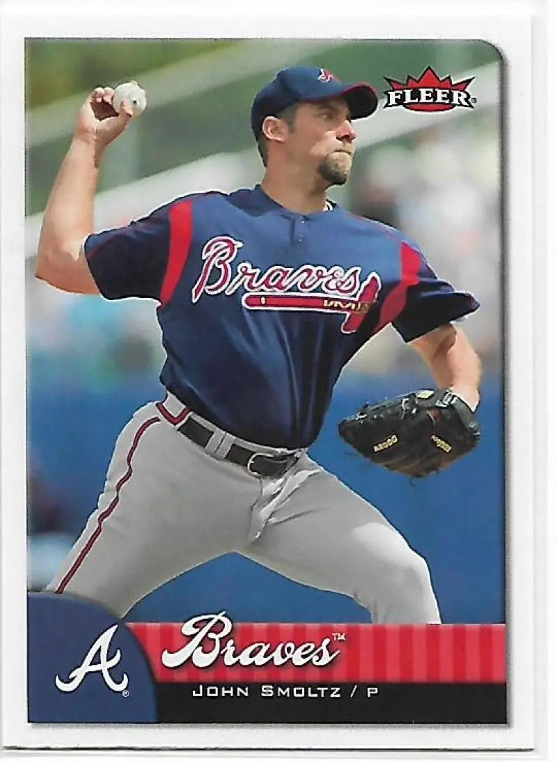 2007 Fleer #303 John Smoltz NM-MT Braves