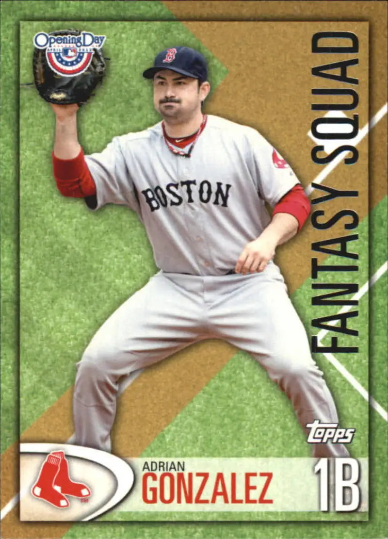 2012 Topps Opening Day Fantasy Squad #FS-3 Adrian Gonzalez NM-MT Red Sox