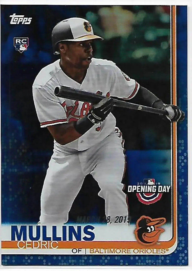 2019 Topps Opening Day Blue Foil #76 Cedric Mullins NM-MT Orioles