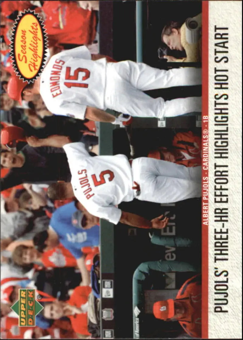 2006 Upper Deck Season Highlights #SH1 Albert Pujols NM-MT Cardinals