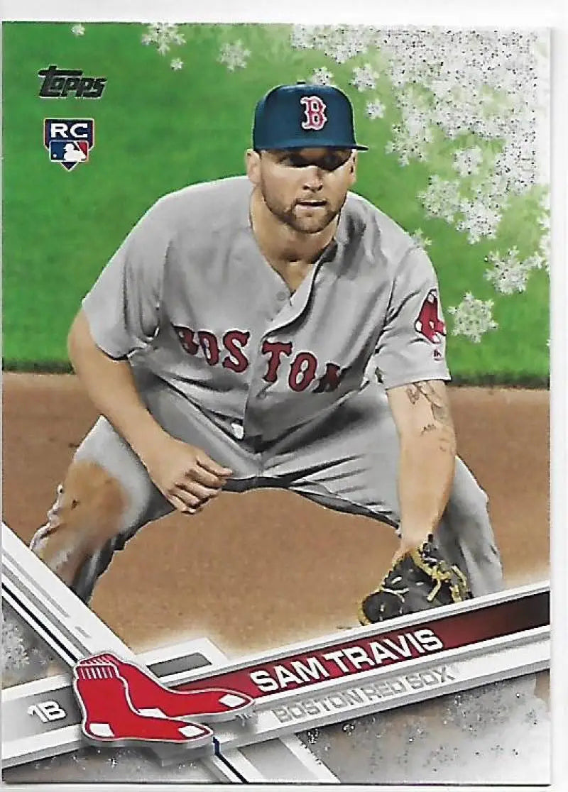 2017 Topps Holiday Metallic Snowflake #HMW83 Sam Travis NM-MT Red Sox ID:6650